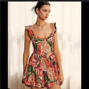 Commense Multicolor Ruffle Jumpsuit